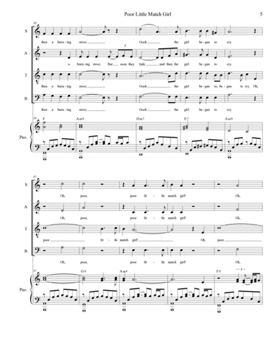 Poor Little Match Girl (SATB) image number null