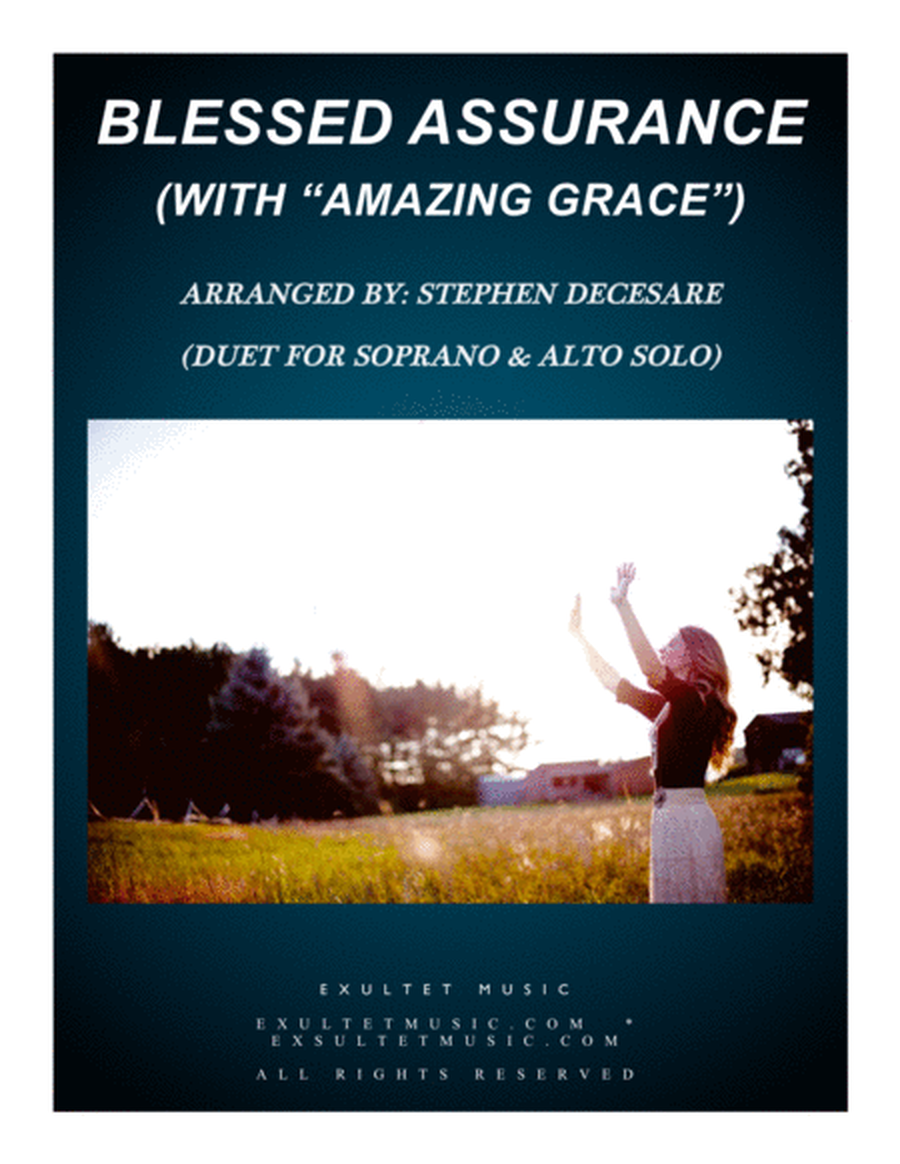 Blessed Assurance (with "Amazing Grace") (Duet for Soprano & Alto Solo) image number null