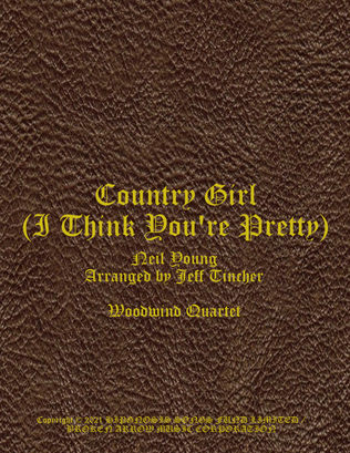 Book cover for Country Girl I Think You're Pretty