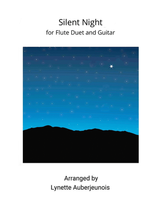 Book cover for Silent Night - Flute Duet with Guitar Chords