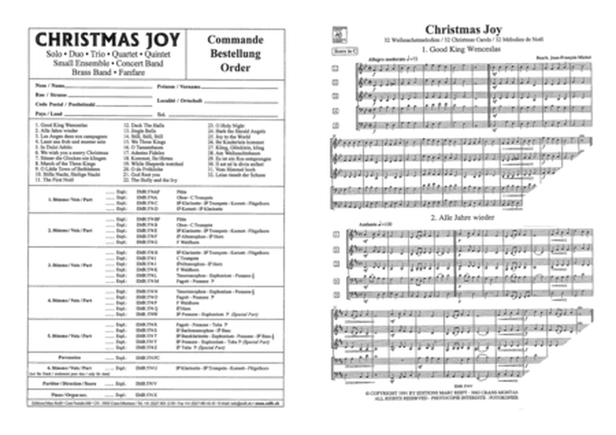 Christmas Joy / 32 Weihnachtsmelodien / Christmas Carols / Melodies de Noel image number null