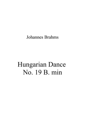 Book cover for Johannes Brahms - Hungarian Dance No 19 B min
