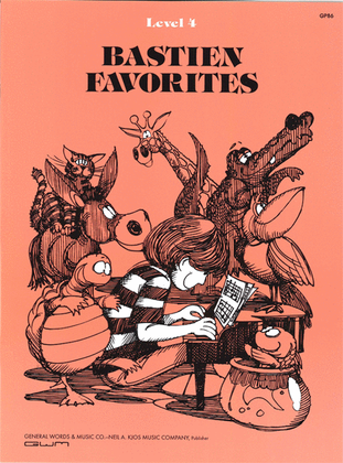 Book cover for Bastien Favorites, Level 4