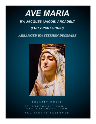 Book cover for Ave Maria (for 2-part choir)