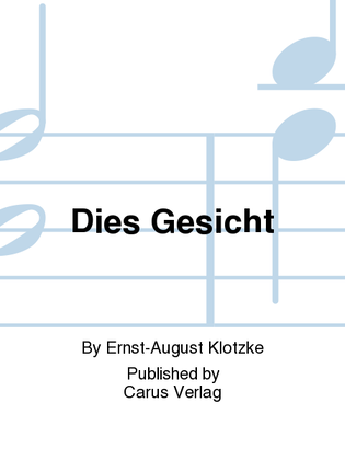 Book cover for Dies Gesicht