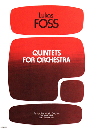 Book cover for Quintets For Orchestra