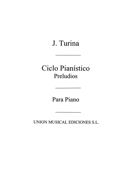 Preludios Op.80 De Ciclo Pianistico For Piano