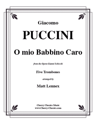 Book cover for O mio Caro Babbino for 5 Trombones