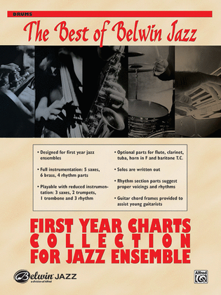 Book cover for First Year Charts Collection for Jazz Ensemble