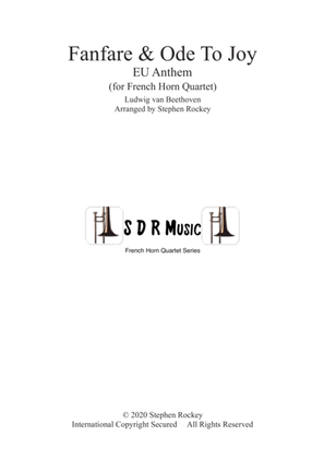 Book cover for Fanfare and Ode To Joy for French Horn Quartet