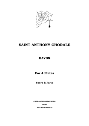 Book cover for SAINT ANTHONY CHORALE for 4 flutes - BRAHMS