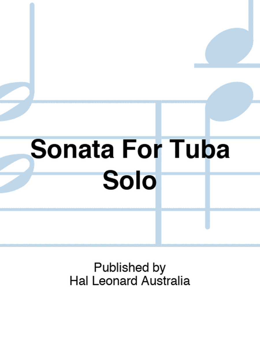 Sonata For Tuba Solo