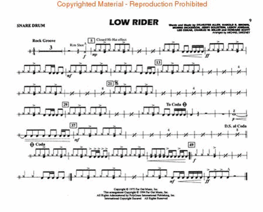 Classic Rock Hits Snare Drum (For Marching/Pep Band)