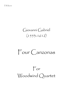 Book cover for Four Canzonas