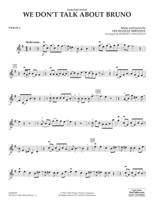 Book cover for We Don't Talk About Bruno (from Encanto) (arr. Robert Longfield) - Violin 1