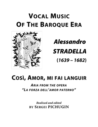 Book cover for STRADELLA, Alessandro: Così, Amor, mi fai languir, aria from the opera "La forza dell'amor paterno"