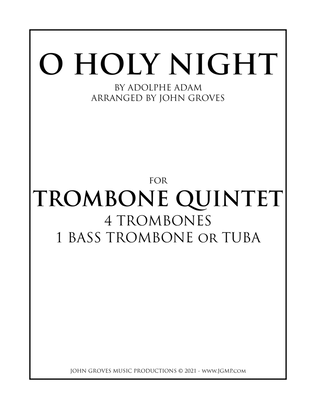 Book cover for O Holy Night - Trombone Quintet