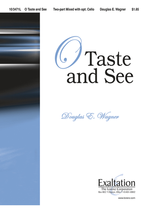 Book cover for O Taste and See