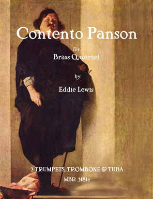 Book cover for Contento Panson for Brass Quartet by Eddie Lewis