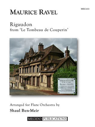 Book cover for Rigaudon from Le Tombeau de Couperin for Flute Orchestra