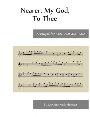 Book cover for Nearer, My God, To Thee - Flute Duet and Piano