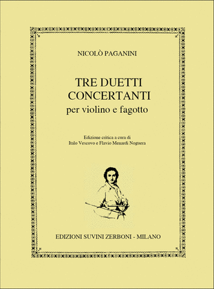 Book cover for 3 Duetti Concertanti Per Violino E Fagotto