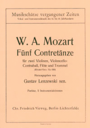 Book cover for Funf Contretanze