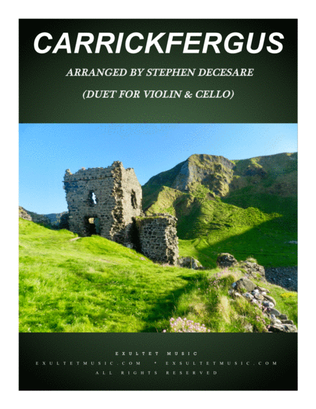 Book cover for Carrickfergus (Duet for Violin and Cello)