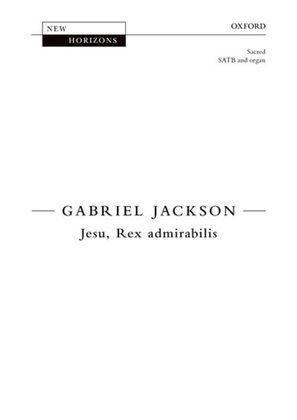 Book cover for Jesu, Rex admirabilis