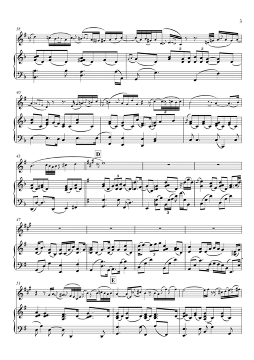 Abide with me (solo in Bb & piano) image number null