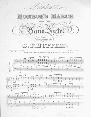 President Monroe's March for the Piano Forte