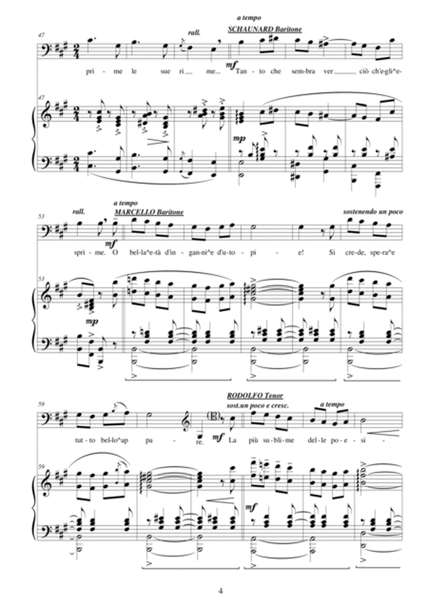Puccini - La Bohème (Act2) Una cuffietta a pizzi tutta rosa - Solo voices and Piano image number null