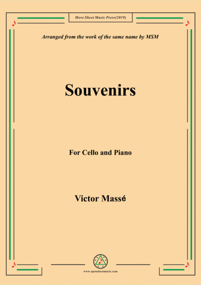 Masse-Souvenirs, for Cello and Piano image number null