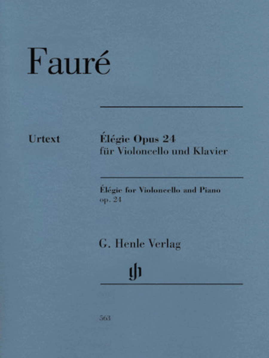Gabriel Fauré - Elégie for Violoncello and Piano, Op. 24