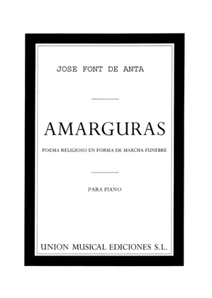 Book cover for Jose Font De Anta Amarguras Piano