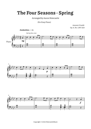 Book cover for Vivaldi, Spring (The Four Seasons) | Ab Major — Easy Piano