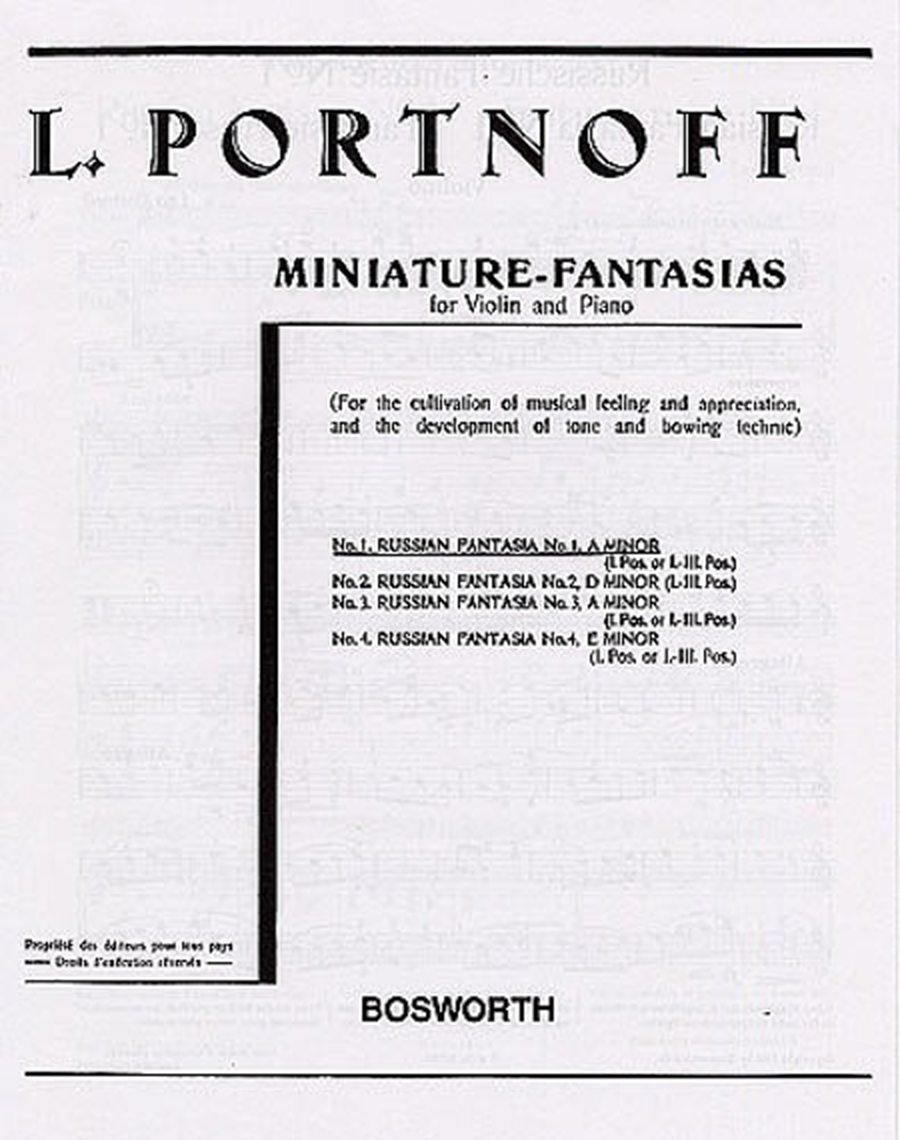 Russian Fantasia No.1 in A Minor