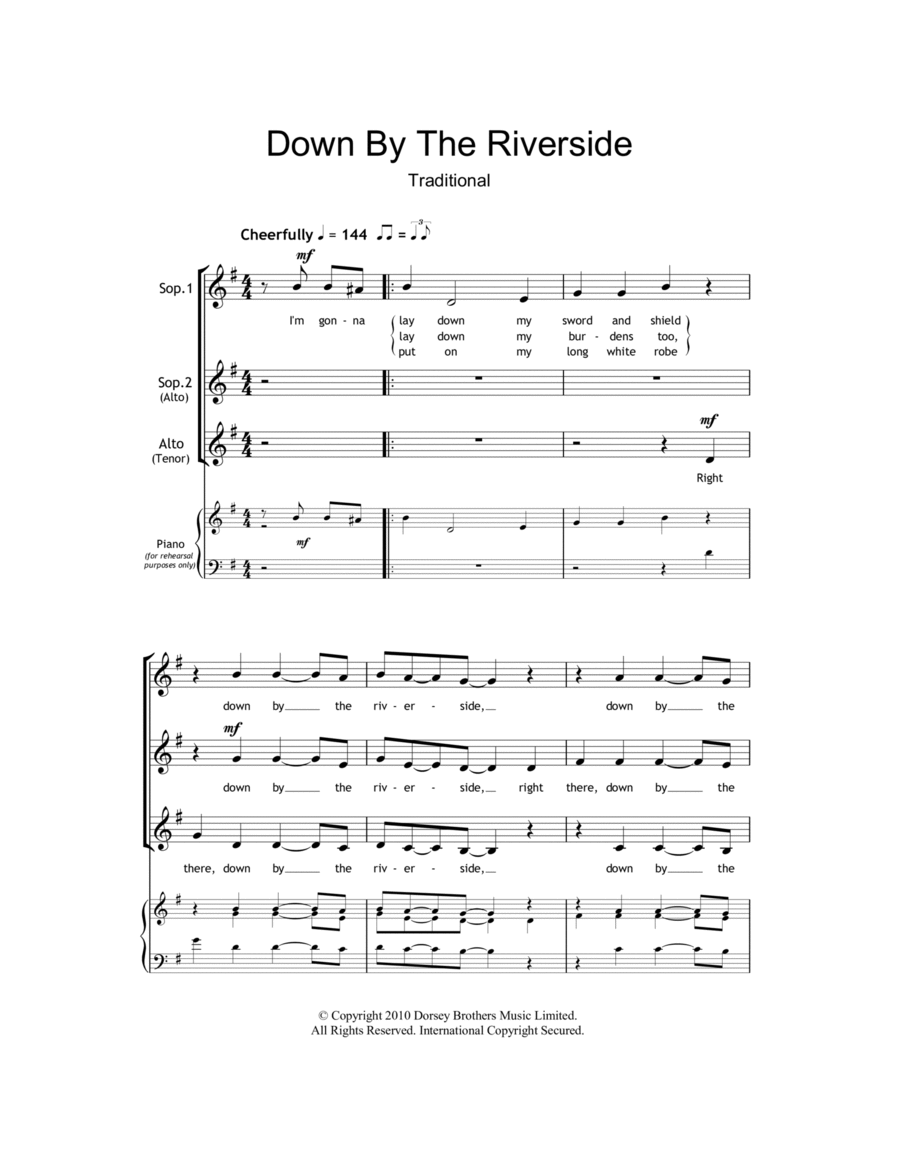 Down By The Riverside (arr. Barrie Carson Turner)