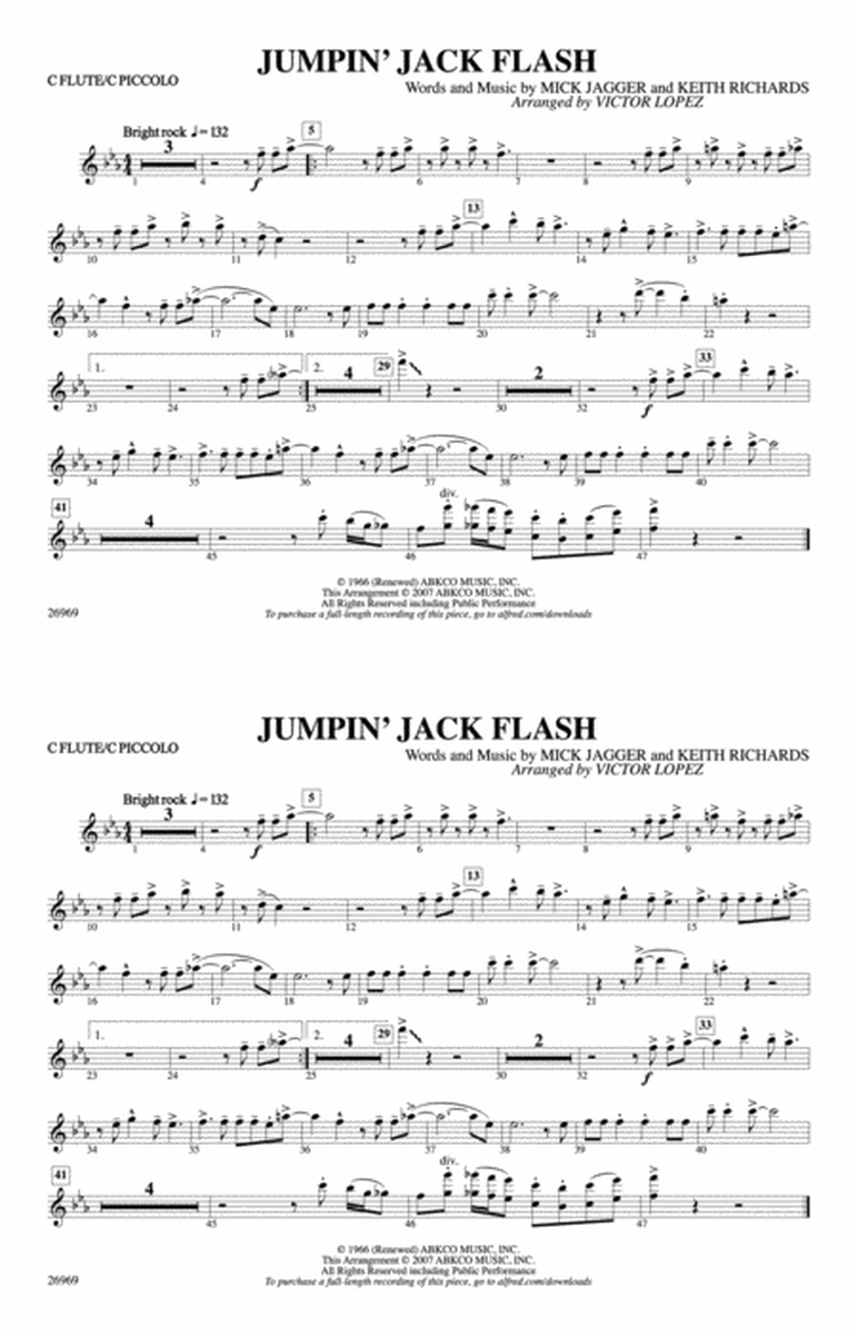 Jumpin' Jack Flash: Flute