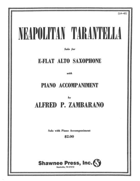 Neopolitan Tarrantella Alto Saxophone/Piano