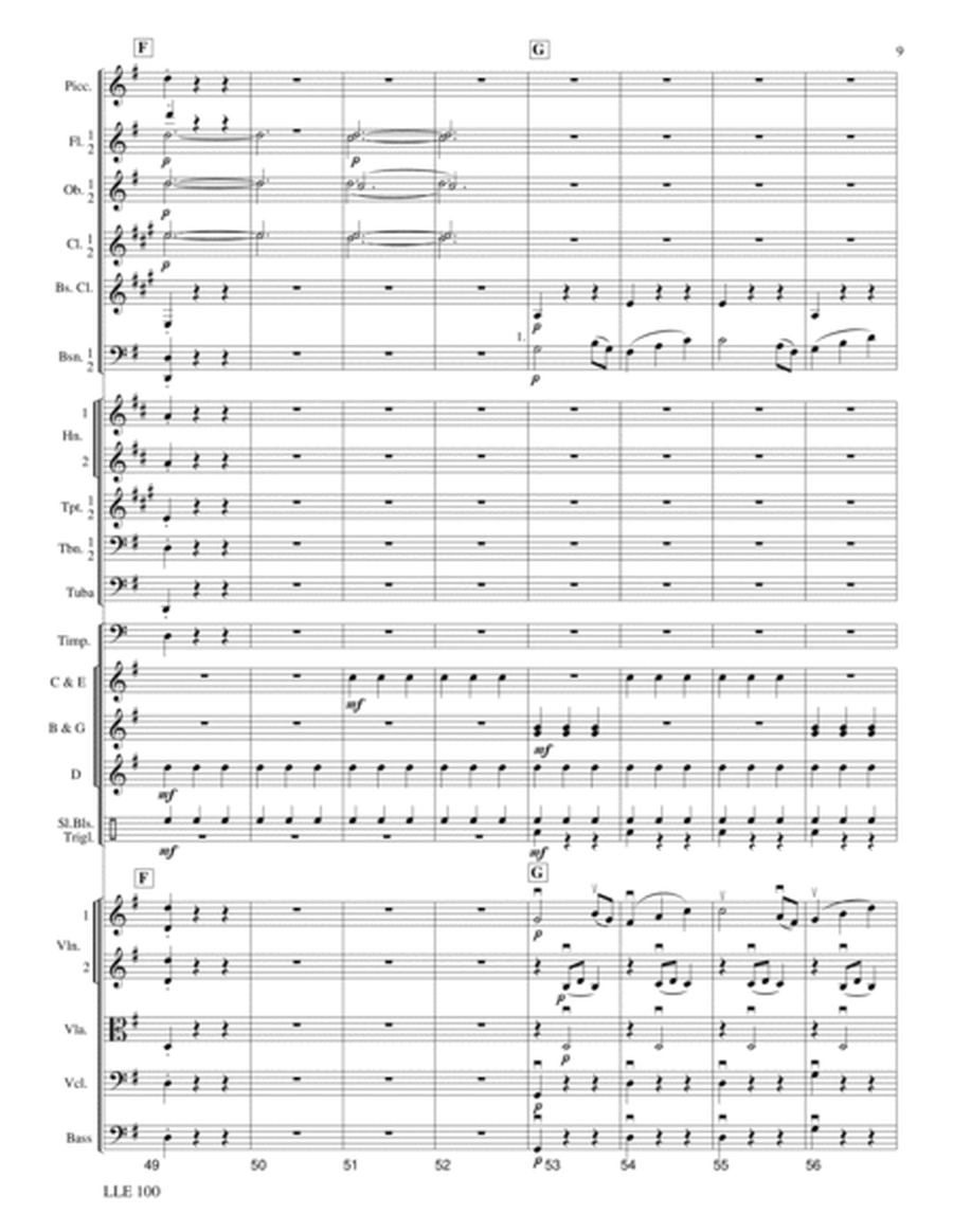 Sleigh Ride (German Dance No. 3) by Wolfgang Amadeus Mozart Orchestra - Sheet Music