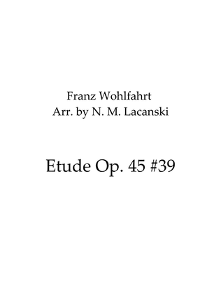 Book cover for Etude Op. 45 #39