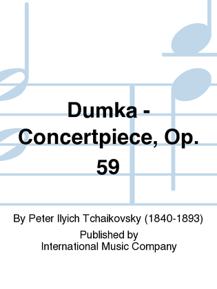 Book cover for Dumka - Concertpiece, Op. 59