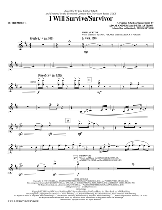 Book cover for I Will Survive/Survivor (arr. Mark Brymer) - Bb Trumpet 1