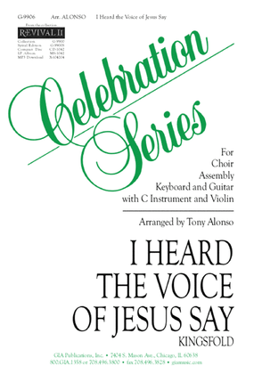 Book cover for I Heard the Voice of Jesus Say