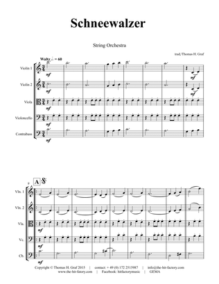 Book cover for Schneewalzer - Oktoberfest - String Orchestra