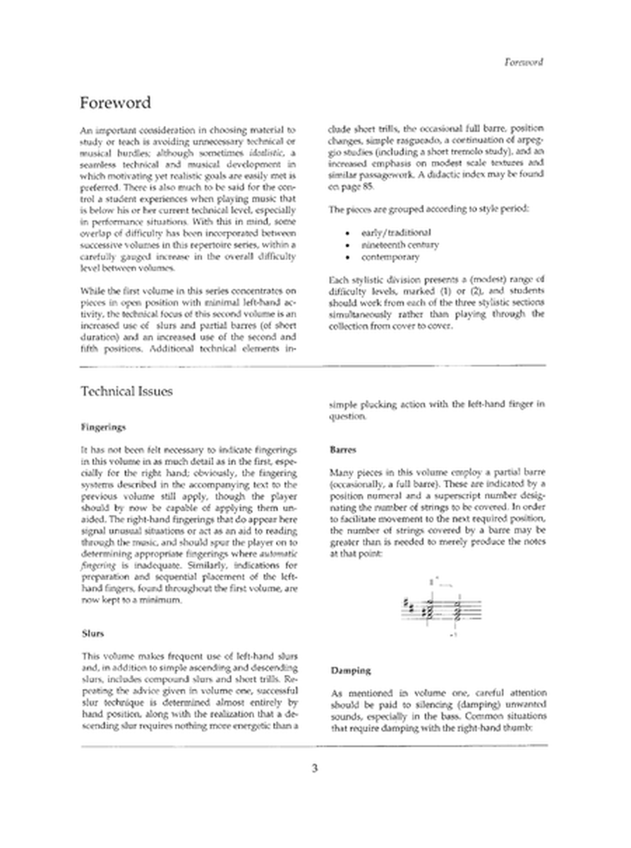 Graded Repertoire for Guitar, Book Two