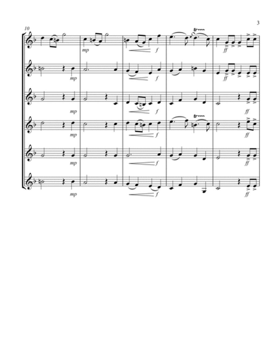 La Rejouissance (from "Heroic Music") (Eb) (Trumpet Sextet)