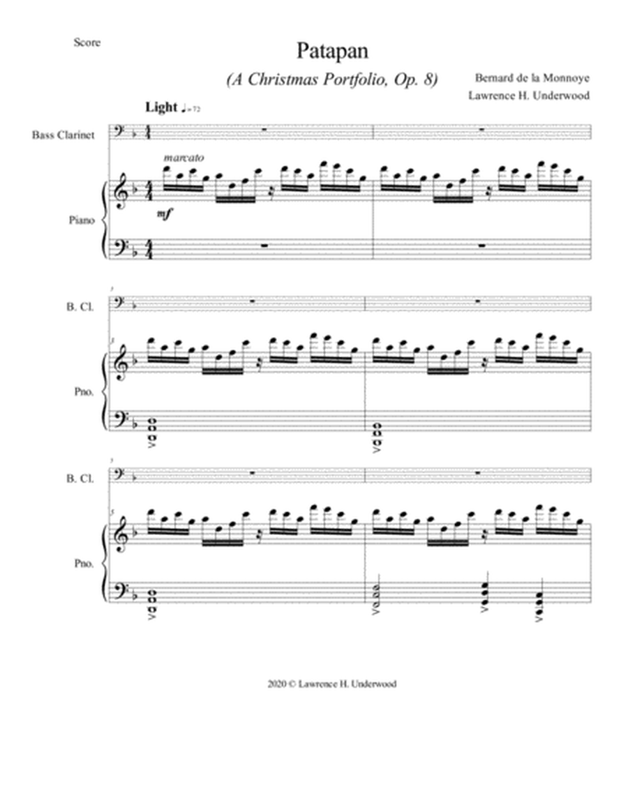 Patapan for Solo Bass Clarinet image number null