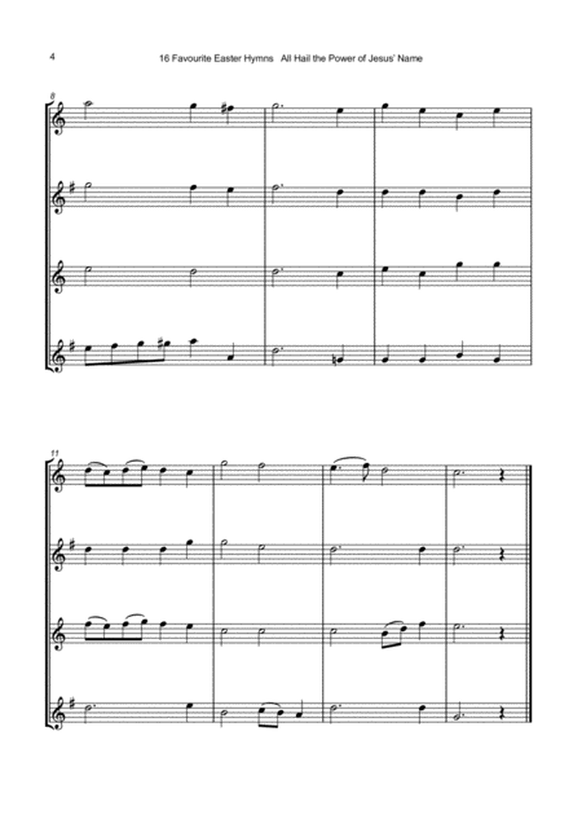 16 Favourite Easter Hymns for Saxophone Quartet SATB, Soprano, Alto, Tenor and Baritone Saxophones